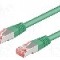 Cablu patch cord, Cat 6a, lungime 0.25m, S/FTP, Goobay - 94140