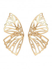 Cercei Lucia, aurii, in forma de fluture - Colectia Glamour foto