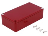 Carcasă universală aluminiu roșu 60x112x31mm