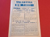 Program meci fotbal PETROLUL PLOIESTI-&quot;FEPA`74&quot; BARLAD (02.04.1989)