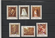 ROMANIA 1990 LP 1244 TABLOURI IMPUSCATE IN TIMPUL REVOLUTIEI SERIE MNH NESTAMP foto