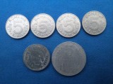 LOT MONEDE 5 LEI ANI DIFERITI