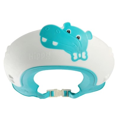 Viziera de protectie baie pentru copii, fippy, model hipopotam, dimensiune ajustabila, durabil, usor de curatat, impotriva samponului, pentru ochi si foto