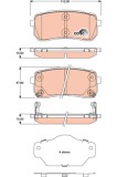 TRW GDB3449 COTEC set placute frana,frana disc