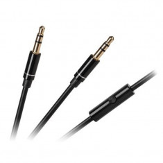 Cablu pentru casti cu microfon Kruger&amp;Matz, 2 x jack stereo 3.5 mm, 1.2 m