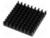 Radiator extrudat, aluminiu, 35mm x 35mm, neagra, FISCHER ELEKTRONIK - ICKBGA35X35 foto