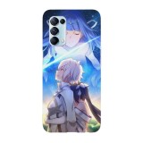 Husa compatibila cu Oppo A55, Viceversa, model Hestia x Bell DanMachi, Silicon, TPU, Transparent, Carcasa