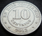 Moneda exotica 10 CENTAVOS - NICARAGUA, anul 2012 * cod 207
