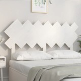 vidaXL Tăblie de pat, alb, 151,5x3x81 cm, lemn masiv de pin