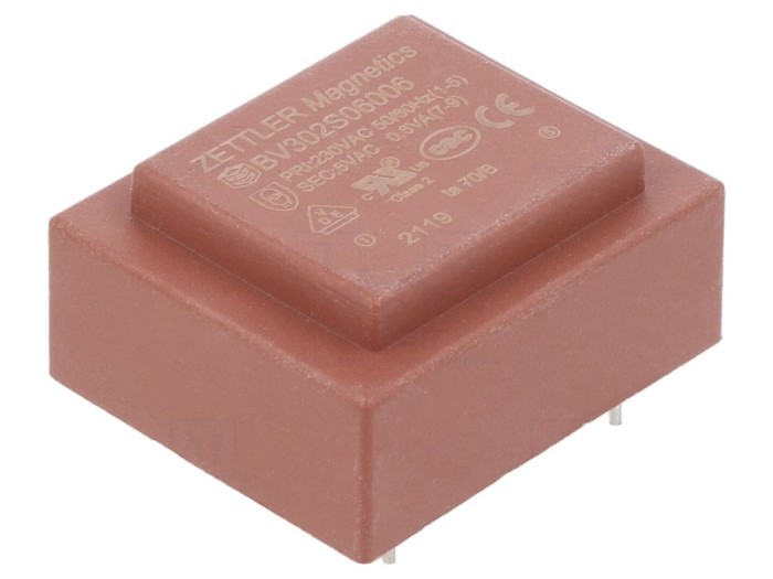 Transformator &icirc;ncapsulat 6V 0,1A PCB