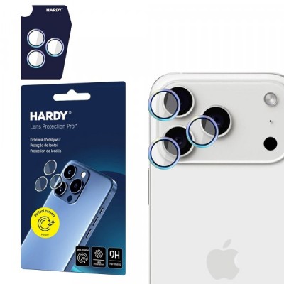Folie de protectie Camera Spate 3MK Hardy Protection Pro pentru Apple iPhone 17 Pro Max / 17 Pro, Sticla Securizata, Multicolor foto
