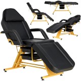 Scaun cosmetic cu cuvețe Jameson negru pat șezlong spa