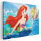 Tablou afis Mica Sirena desene animate 2189 Tablou canvas pe panza CU RAMA 40x60 cm