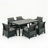 Set de mobilier de grădină Scandi Weekend linea duo grafit-gri rece