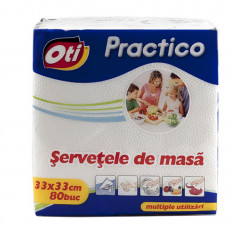 Servetele de masa OTI Practico, 33x33 cm, 80 buc./pachet