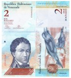 Bancnota Venezuela 2 Bolivares 2013 P-88f UNC, America