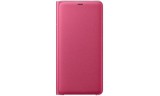 Husa de protectie Samsung A9 2018 Wallet Cover Pink, Blue, Albastru, Roz, Textil