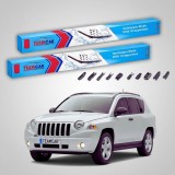 Cumpara ieftin Ștergătoare Jeep Compass MK 2006-prezent | Set Față Flat Premium &ndash; TeamCar&reg;