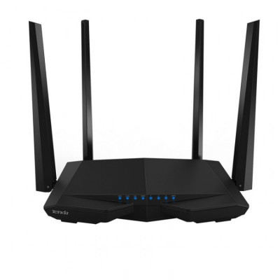 Router wireless Tenda AC6 , Smart Dual Band , AC1200 , 802.11 a/b/g/n/ac , Negru foto