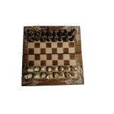 Set de șah din lemn 25x25cm cutie de tablă de șah piesă de șah scupltate soldat special puluri zaruri