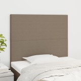 Cumpara ieftin Tăblii de pat, 2 buc, gri taupe, 90x5x78/88 cm, textil