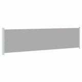 Cumpara ieftin Copertina laterala retractabila de terasa, gri, 614 x 160 cm
