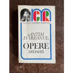Antim Ivireanul Opere Didahii