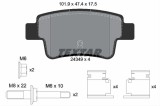 Set placute frana TEXTAR 2434903