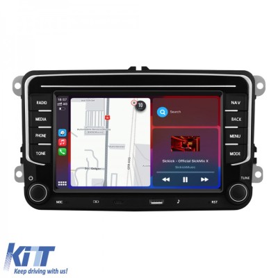 Navigatie Dedicata Skoda, 7Inch, 4Gb Ram, 64Gb stocare, Apple Carplay Android Auto Performance AutoTuning foto