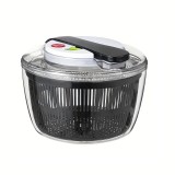 Uscator manual pentru salata si verdeturi, flippy, plastic, 16x15x21 cm, capacitate 3l, negru