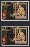 Manama 1972 - Picturi nud ale vechilor maeștri, 2 Colite (DT+NDT), MNH, Nestampilat
