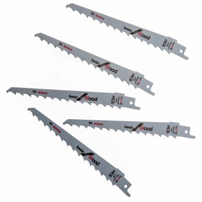 Bosch Set 5 panze ferastrau sabie S 617 K Basic for Wood, 150mm ProAdvanced PowerfulTools foto