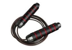 Coardă de sărit cu rulmenți, 300 cm, neagră