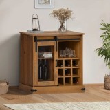 VidaXL Bufetă HALDEN cu uşă glisantă 80x40x80 cm lemn masiv