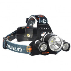 Lanterna frontala de cap cu 3 LED-uri Cree XML T6, 5000 lumeni foto
