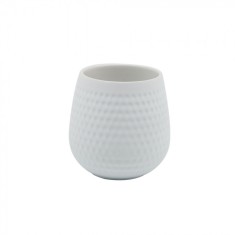 Pahar baie pentru igiena dentara , Ceramica cauciucata, Alb