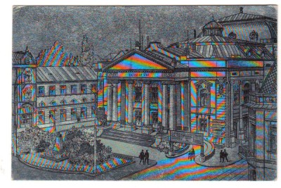 CPIB 23868 CARTE POSTALA - ORADEA - TEATRUL DE STAT, NECIRCULATA, ARGINTIE foto