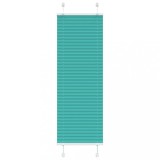 vidaXL Jaluzea plisată verde petrol 50x150 cm Lățime țesătură 49,4 cm