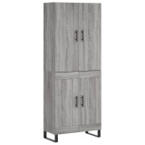 Cumpara ieftin Dulap inalt, gri sonoma, 69,5x34x180 cm, lemn compozit