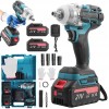Cheie cu impact fara fir 21V Cisivis, 520 N.m, maner ergonomic, lumina LED, set cu 2 acumulatori si accesorii
