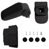 Gossi cotiera auto, negru, 12x37x(31-48) cm abs