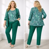 Cumpara ieftin Compleu Elegant Tinuta Completa Tina Verde - 46Marimea