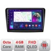Navigatie Skoda Superb 2 B-SUPERB2 Android Ecran QLED octa core 4+64 carplay android auto KIT-SUPERB2+EDT-E310V3 CarStore Technology