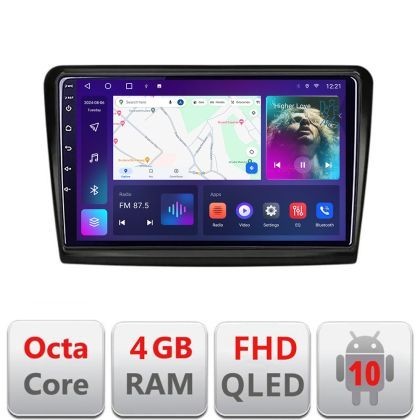 Navigatie Skoda Superb 2 B-SUPERB2 Android Ecran QLED octa core 4+64 carplay android auto KIT-SUPERB2+EDT-E310V3 CarStore Technology