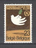 Belgia.1986 Anul international al pacii MB.192, Nestampilat
