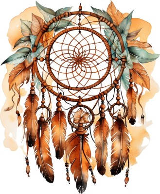 Sticker decorativ, Mandala, Maro, 73 cm, 1328STK-10 foto