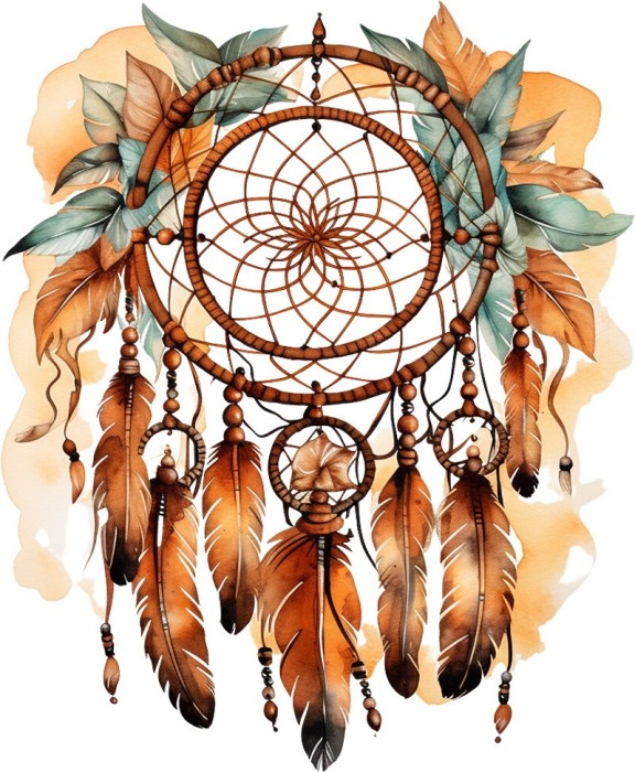 Sticker decorativ, Mandala, Maro, 73 cm, 1328STK-10