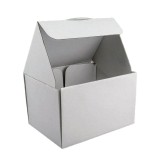 Set 100 Cutii cu Autoformare, 210x150x130 mm, Carton Alb, Megacart