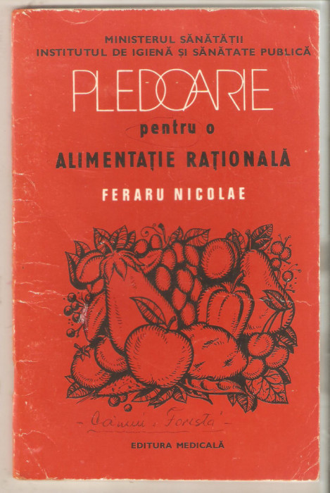 Pledoarie pentru o alimentatie rationala - Nicolae Feraru