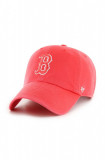 47 brand șapcă de baseball din bumbac MLB Boston Red Sox culoarea rosu, cu imprimeu, B-RGW02GWS-YH